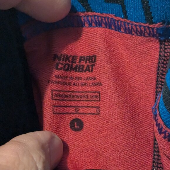 Mens Nike Pro Combat Black/Neon Yellow Hyperwarm Compression Running Tights L - Picture 9 of 11